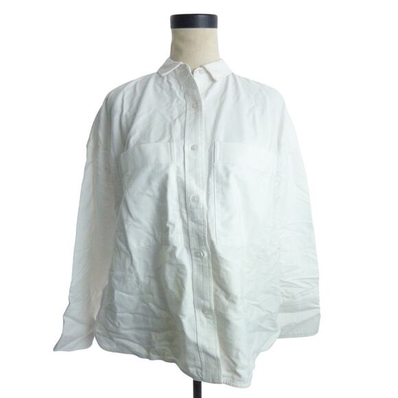 NWT Everlane The Boxy Oxford Long Sleeve Button Down Shirt S - Picture 1 of 7